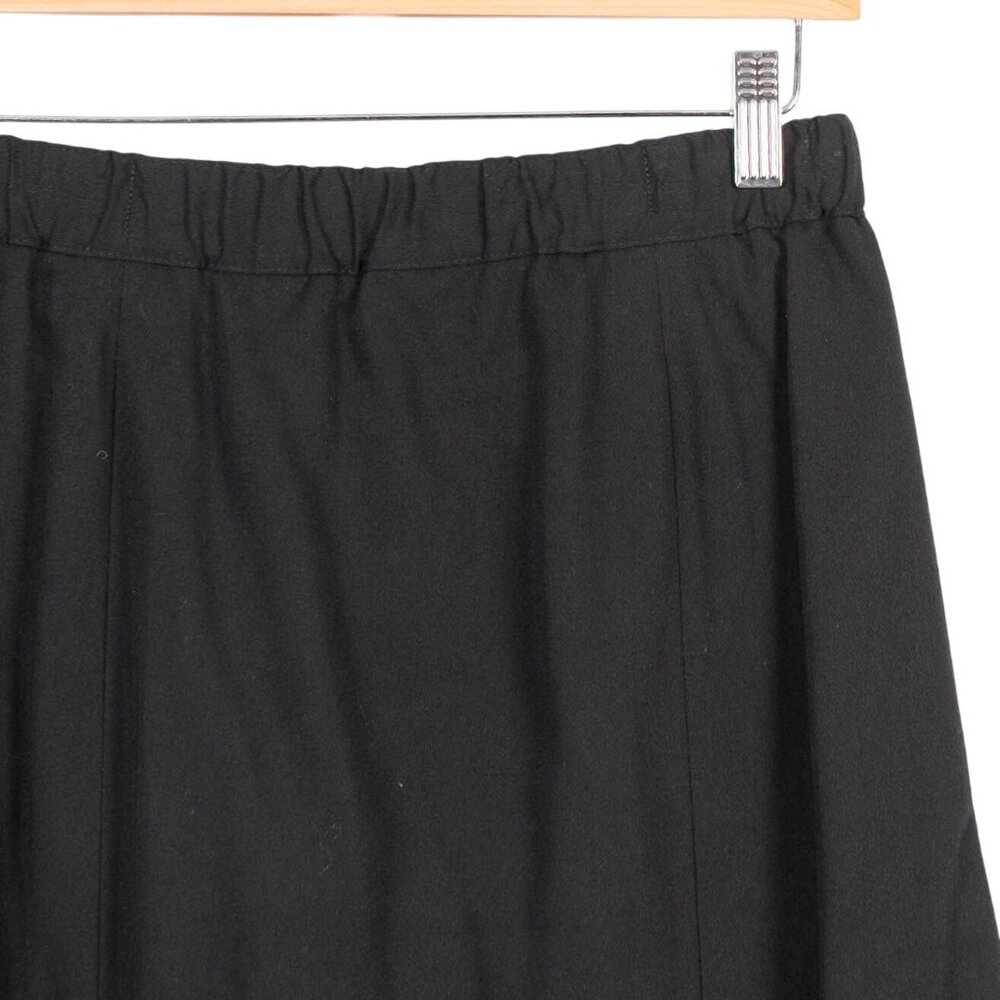 VTG Pleated Pencil Skirt 16 Womens Black Knee Length Career Casual Basic Classic - Picture 2 of 5